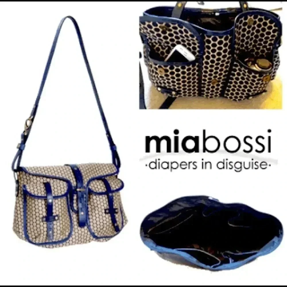 Mia Bossi Black Reese Diaper Bag